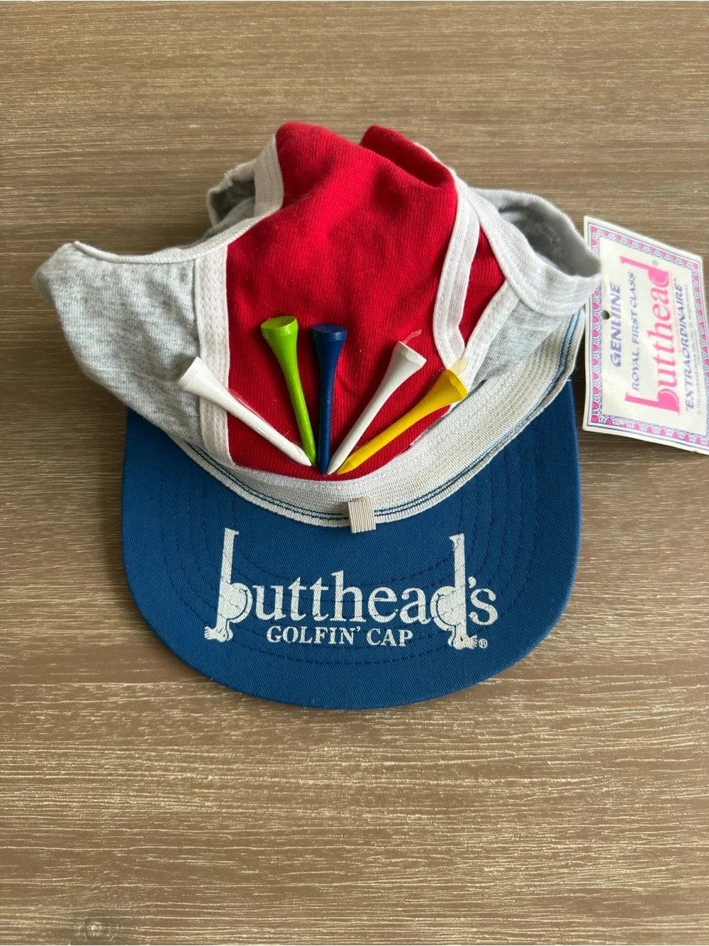 Vintage 90's 1992 Genuine BUTTHEAD's Golfin' Cap Spoof Funny Humor Novelty Hat